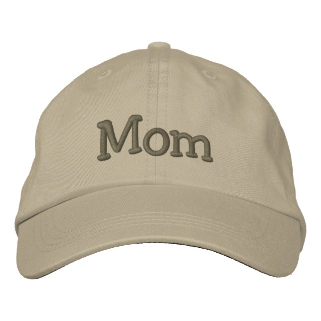 Mãe bordado Boné de beisebol / Hat Khaki (Frente)