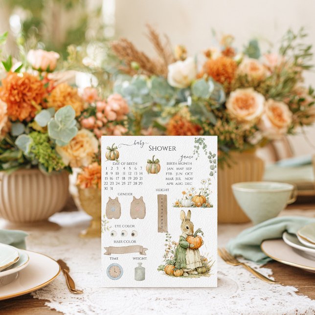 Mãe Bunny e Chá de fraldas de abóbora Jogo de Adiv (Criador carregado)