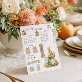 Mãe Bunny e Chá de fraldas de abóbora Jogo de Adiv