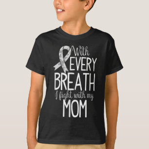 Mãe Cancer Pulmão Sensibilização Mulheres Camiseta