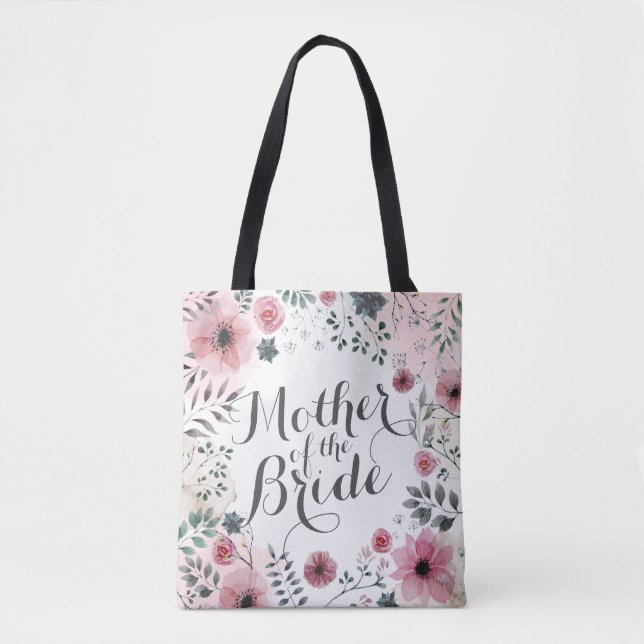 Mãe da Bag da Noiva de Watercolor Tote (Frente)