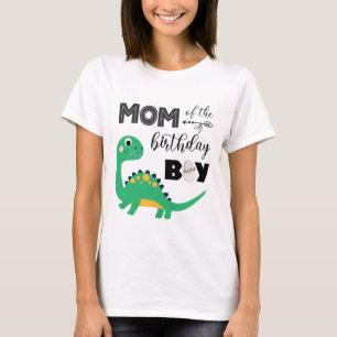 Mãe da Camisa do Dinossauro de Aniversário