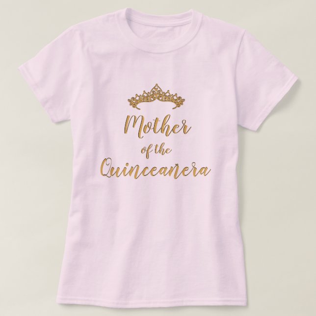 Mãe da Camisa Quinceanera Tiara (Frente do Design)