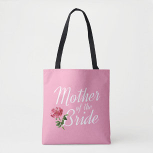 Mãe da Noiva Caligrafia de Casamento Bolsa Tote