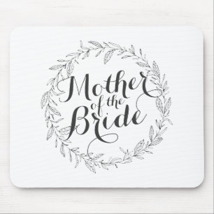 Mãe da Noiva Simples Casamento Floral Mousepad