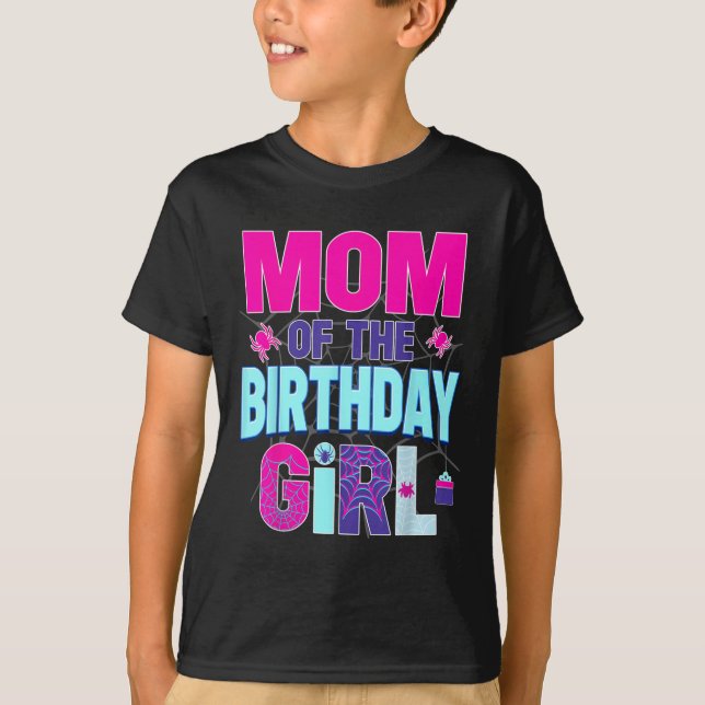 Mãe Da Rapariga De Aniversário Camisa Que Correspo (Frente)