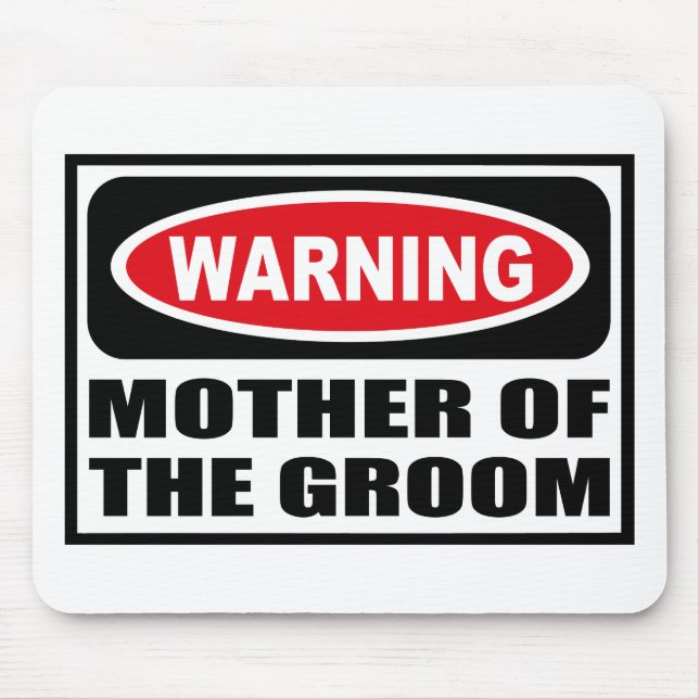 MÃE de advertência do NOIVO Mousepad (Frente)