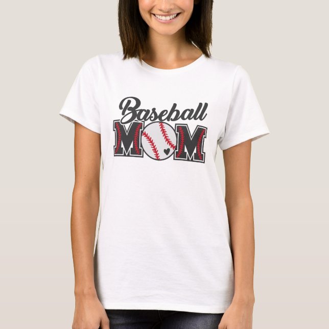 Mãe de Beisebol. Esportes. Camiseta (Frente)