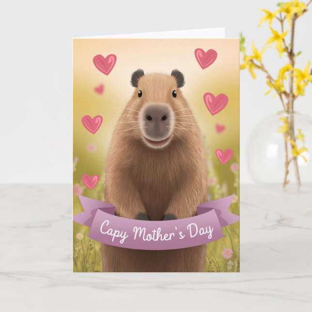 Mãe de cartão de Dia de as mães engraçada Gift Cap (Flor Amarela)