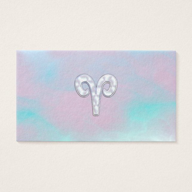 Mãe de Estilo Pérola Aries Sinal Zodiac (Frente)