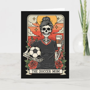 Mãe de Futebol do Dia das Bruxas Cartão de Tarot E