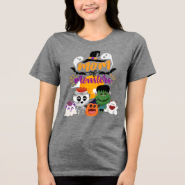 Mãe de Halloween dos Monstros T-Shirt
