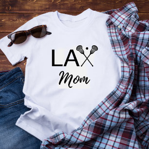 Mãe de Lacrosse LAX gritando com camisa entusiasma