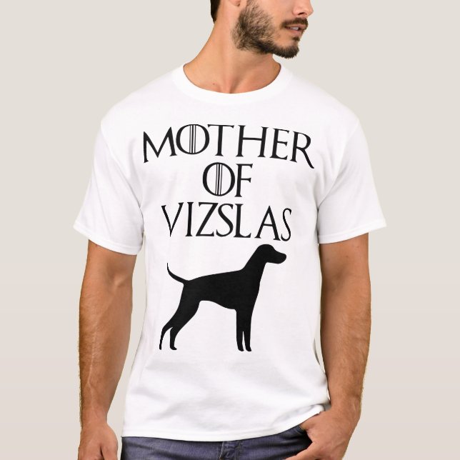 mãe de t-shirt do cão dos vizslas (Frente)