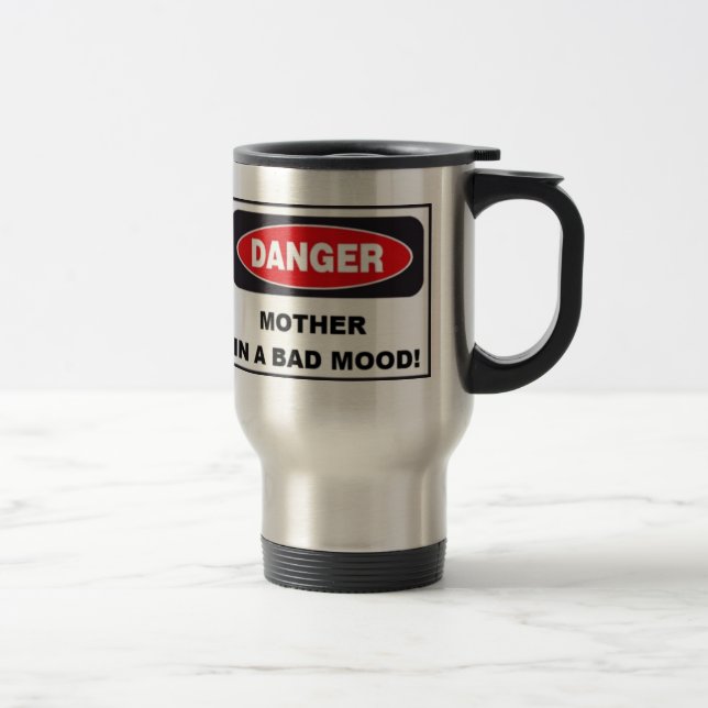 MÃE dia de as mães EM Caneca de viagem RUIM - Prat (Direita)
