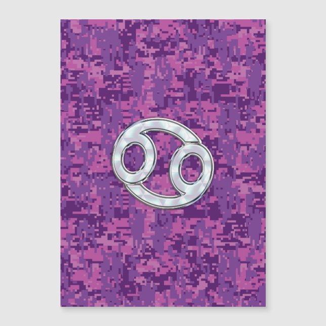 Mãe do Cancer Pérola Sinal Zodíaco na Camo Digital (Frente)