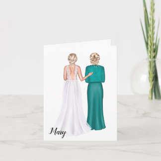 Mãe do Cartão de Casamento de Noiva