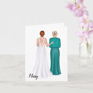 Mãe do Cartão de Casamento de Noiva