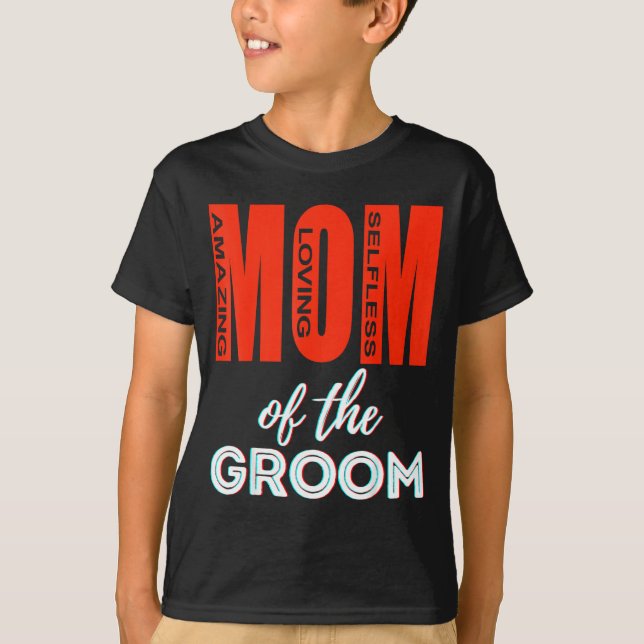 Mãe do Noivo Camisa Divertida de Casamento (Frente)