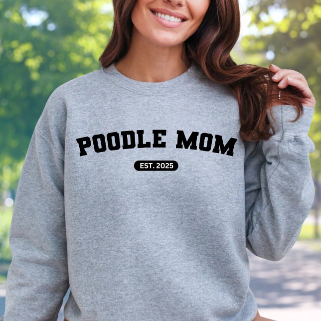 MÃE DO POODLE Mamãe do Cachorro Suéter Personaliza (Criador carregado)