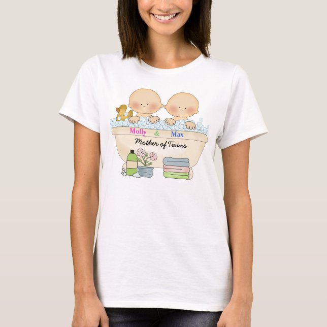 Mãe do t-shirt dos gêmeos (Frente)