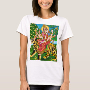 Mãe Durga T-Shirt   Roupa da Deusa Hindu