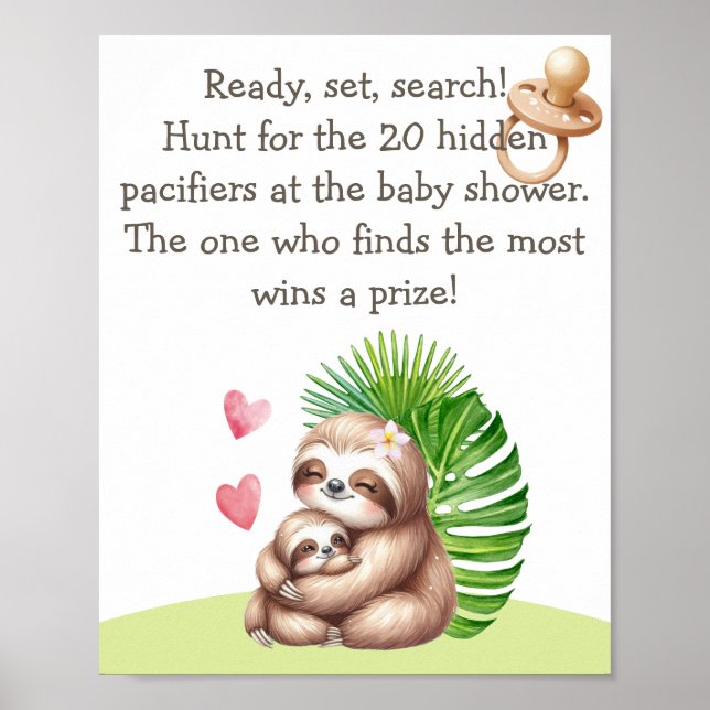 Mãe e Bebê, Chá de fraldas de Poster de Caça Pacif (Frente)