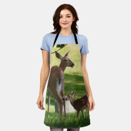 Mãe e bebê Fawn, Whitetail Deer