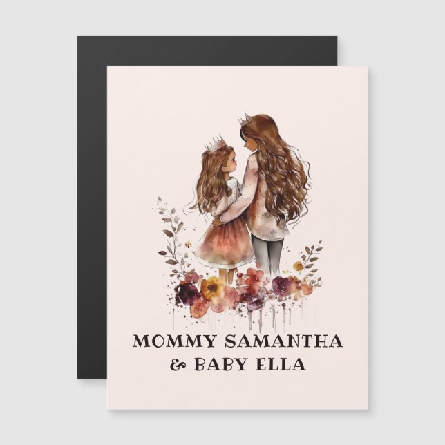 Mãe e Filha de Aquarela (1) (Frente/Verso)