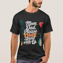 Mãe e Pai amante da camiseta