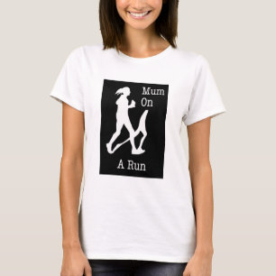 Mãe em uma Camisa de Corrida