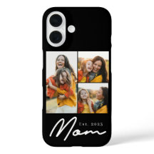 Mãe Estabeleceu Rótulo Moderno Preto 3 Fotos