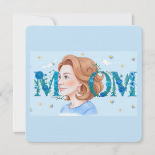 Mãe Floral Azul