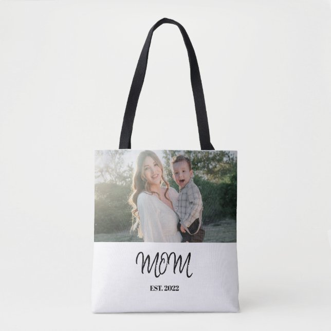 Mãe fundada, Bolsa Tote com Foto  (Frente)