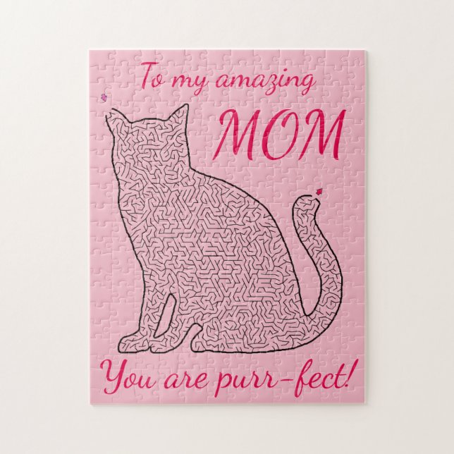 Mãe Gato Quebra-cabeça (Vertical)