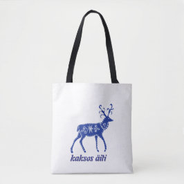 Mãe gêmea na bolsa de tote finlandesa