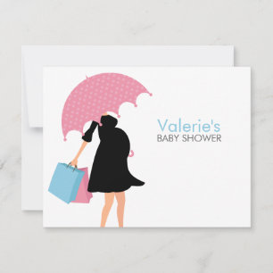 Mãe grávida Chá de fraldas Cartões de Conselhos da