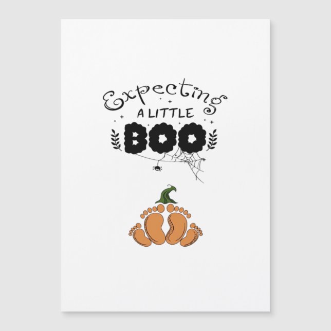 Mãe Grávida de Halloween Vai Ter um Pequeno Boo (Frente)