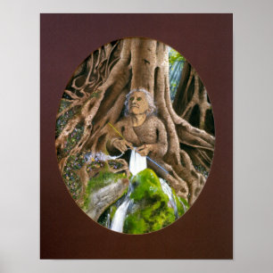 Mãe idosa - impressão ou poster
