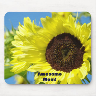 Mãe Incrível! mousepad Dia Ensolarado Girassóis
