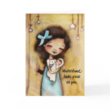 Mãe Jovem - Primeiro Cartão de Dia de as mães