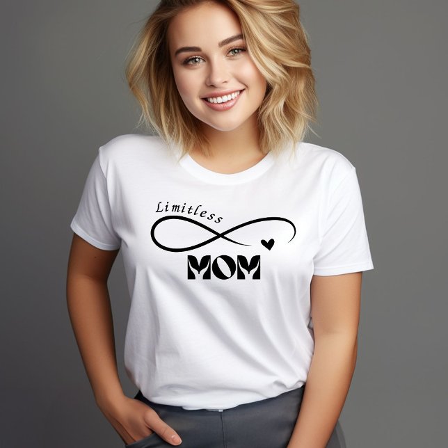 Mãe Limitada - Dia de as mães T-Shirt Modern (Criador carregado)