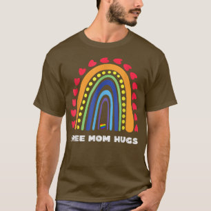Mãe Livre Abraça Orgulho gay LGBT Camisa Arco Arco