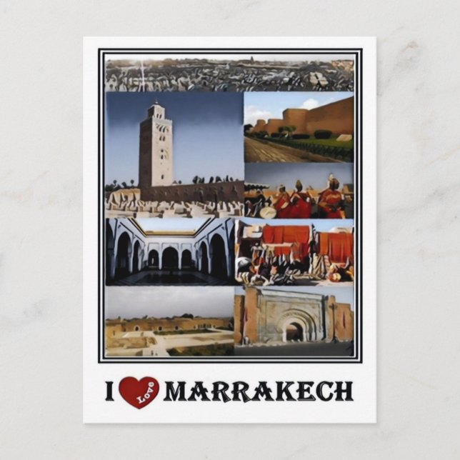 MÃE Marrocos - Marraquexe - Cartão postal (Frente)