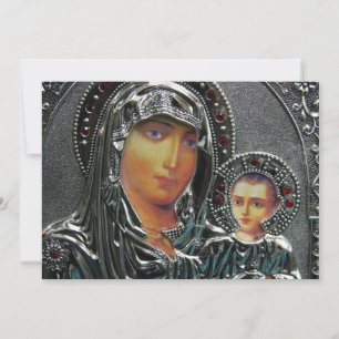 Mãe Mary e Bebê Jesus Convites