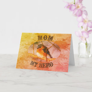 Mãe Meu Cartão de Aniversário de Arte Bluebird Her