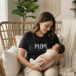 Mãe Mínima Estabelecida Data Nova Camisa Mãe