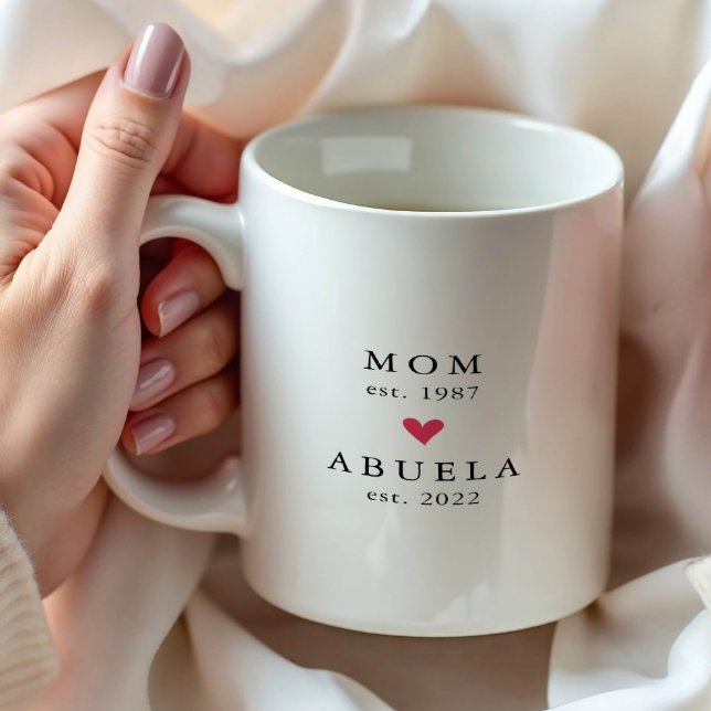 Mãe Moderna | Ano de Avó Est. Caneca de Café (Criador carregado)