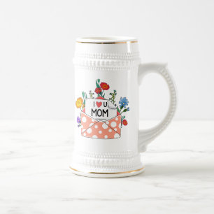Mãe Mug Eu Te Amo Caneca de cerveja De Beer Mãe