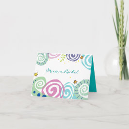 MÃE NATUREZA NADAR Bar Mitzvah Cartões de agradeci